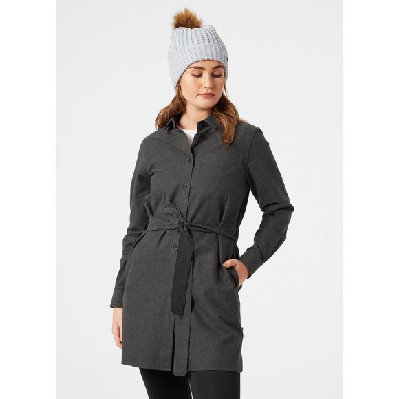 Helly Hansen Tops - Womens Helly Hansen grey organic flannel shirt